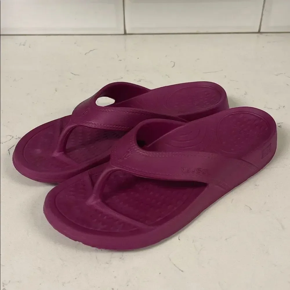 NUUSOL WOMEN'S CASCADE RECOVERY FLIP FLOP Size 8 CA-Dusty Rose ?
